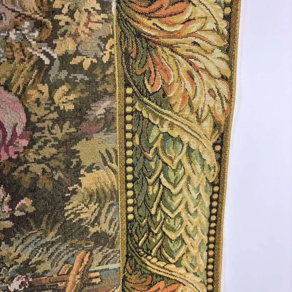 Vintage Fine Art Tapestry Fragonard The Swing Wall‎ Hanging Woven By Sea Gull
